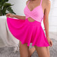 💥Last Day Special Sale 49% OFF🩱Women's Cutout One Piece Skirt Swimsuit