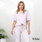 ✨Chic Women's 2-Piece Outfit – Comfy Top & Matching Pants