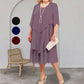 👗Plus Size Layered Midi Dress