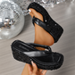 ⏳Limited Time 50% Discount💥Women's Flip-Flops with Thick Soles and Sequins