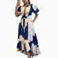 ✨ 50% OFF！🔥Women's Waist-cinched Printed Shirt Dress