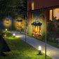Waterproof outdoor solar flame lantern