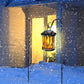 Waterproof outdoor solar flame lantern