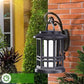 Waterproof outdoor solar flame lantern